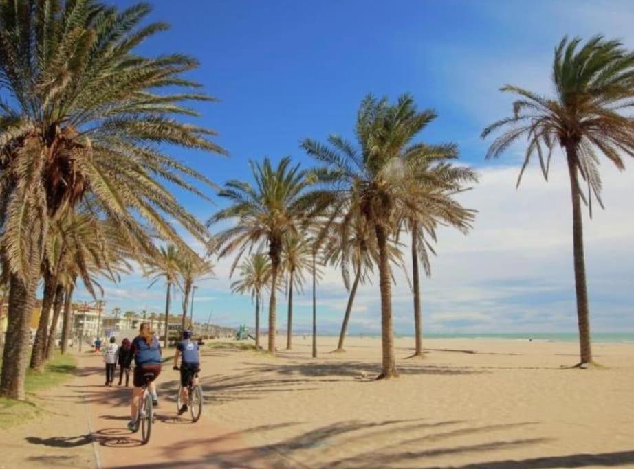 Апартаменты Valencia Atico Playa Patacona. Parking Incluido Экстерьер фото